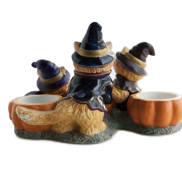 Halloween Cat "Abracadandle" Tea light Candle Holder - Picture 2 of 4